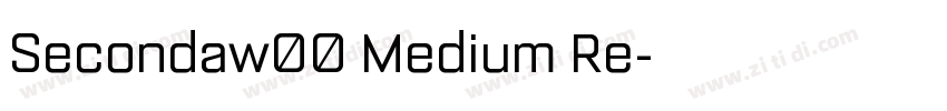 Secondaw00 Medium Re字体转换